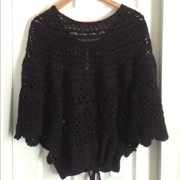 🎉SOLD🎉City DKNY Jet Black Wrap w/Tie at Bottom - Picture 2 of 4