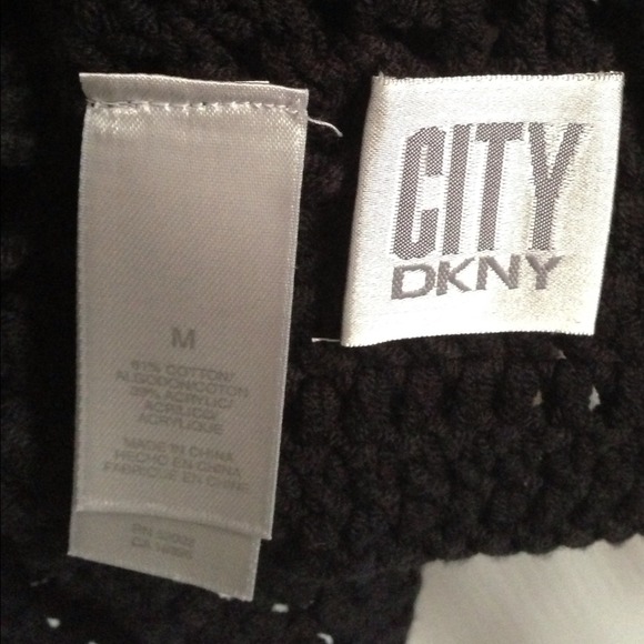 🎉SOLD🎉City DKNY Jet Black Wrap w/Tie at Bottom - Picture 4 of 4