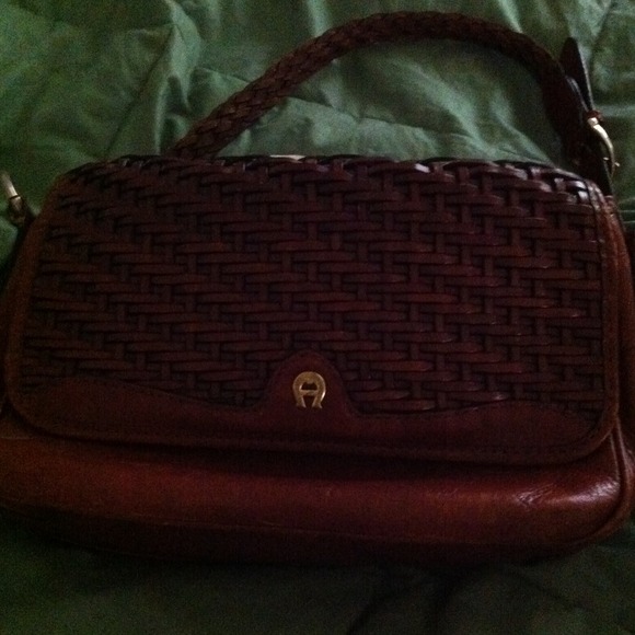 Designer leather purse