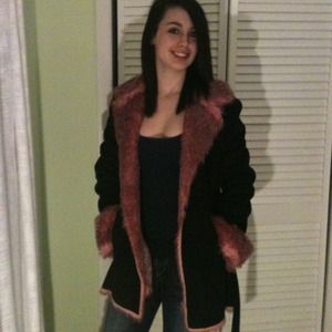 *Reduced*. Suede coat