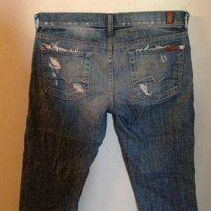 7 for all mankind Crop straight leg jeans