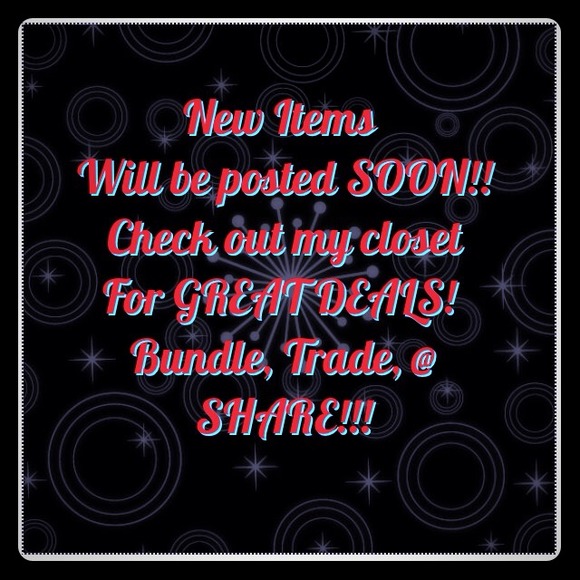 NEW ITEMS COMING SOON!!!