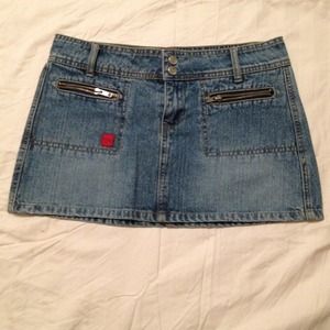 Cute jean mini skirt