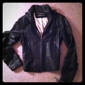 Andrew Marc motorcycle bomber jacket