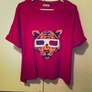 Red Tiger Sunglasses Shirt