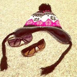Hat and sunglasses