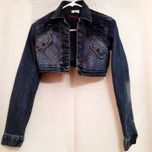 Crop Denim Jacket (Price Negotiable!!)