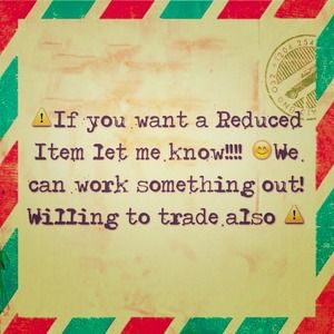 Reduced Items