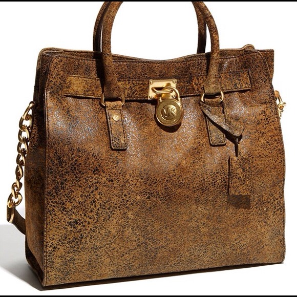 Michael Kors Hamilton tote in distressed leather.