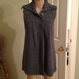 Sleeveless Tunic Sweater