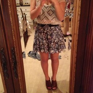 Gracia Skirts - Floral Flare Skirt Gracia Skirts - Floral Flare Skirt