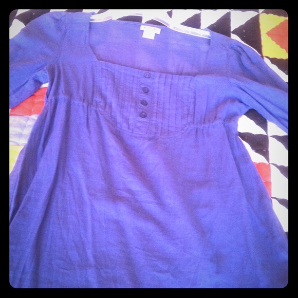Blue Flowy blouse