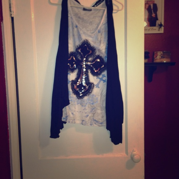 layered sequin tank