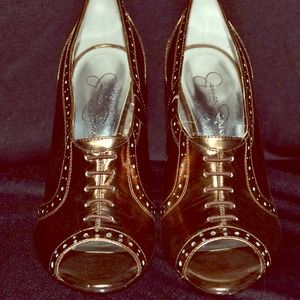 Jessica Simpson Nicola Bronze Booties 6.5