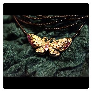 * Sold * Butterfly Necklace