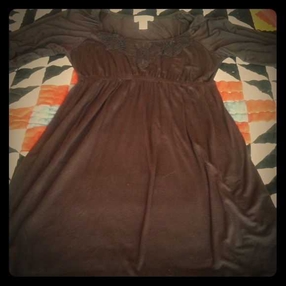 Brown petite Loft dress