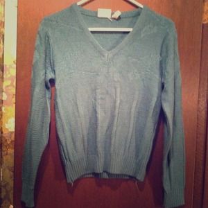 Teal sweater