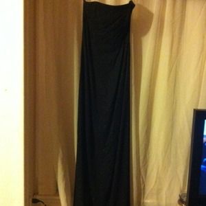 Gorgeous black beaded strapless dress