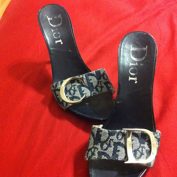 Christian Dior - Navy Dress Slipper