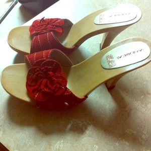 Andrea red sandals