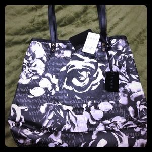 REDUCED!!!NWT L.A.M.B. Calligraphy Rose Tote w/bag