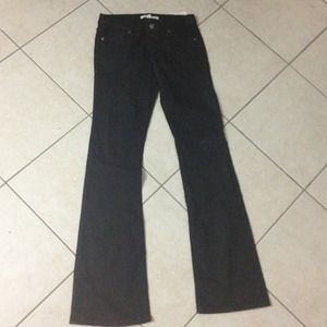 Never Worn. Denim black long pant.