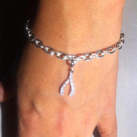 CC, Wish bone, 925 sterling silver bracelet