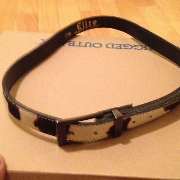 Animal print belt