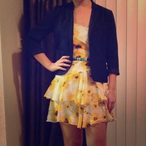 Chiffon Daffodils Dress