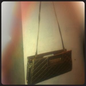 Golden Clutch w/ strap