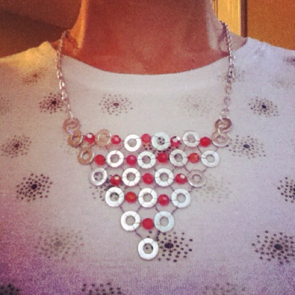 REDUCED!!  Handmade industrial necklace - Picture 2 of 2