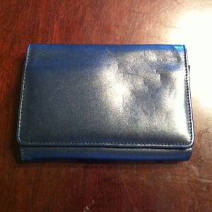 La Garde navy leather wallet