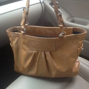 Camel Coach inspired handbag med sz