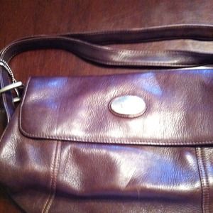 Dark brown leather American Angel purse
