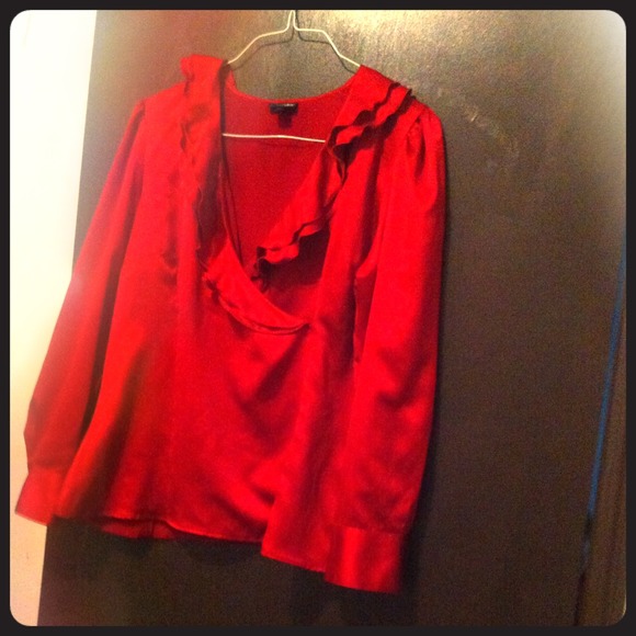 East 5th Red Blouse