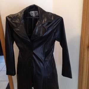 REDUCED !!!!!Faux leather trench