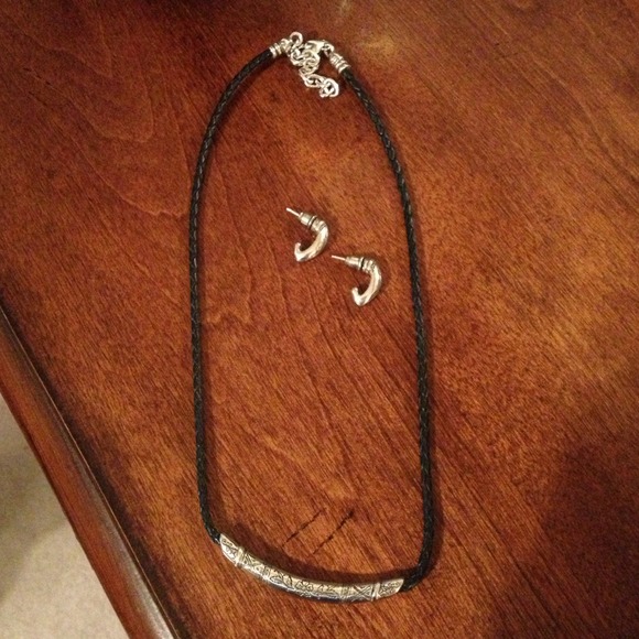 Black Brighton necklace and earrings
