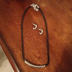 Black Brighton necklace and earrings