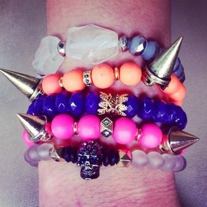 Neon Spike Bracelet Collection