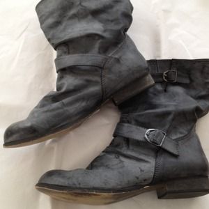 Distressed motorcycle boots size 11!!