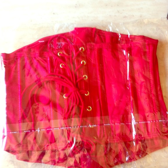 Red sexy waist sincher