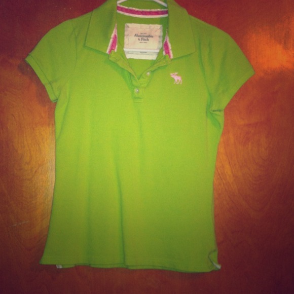 A & F polo shirt.
