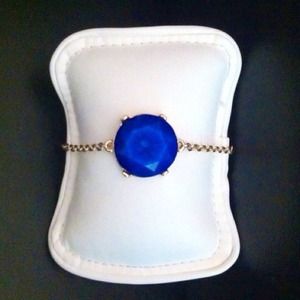 Blue Gemstone Chain Bracelet