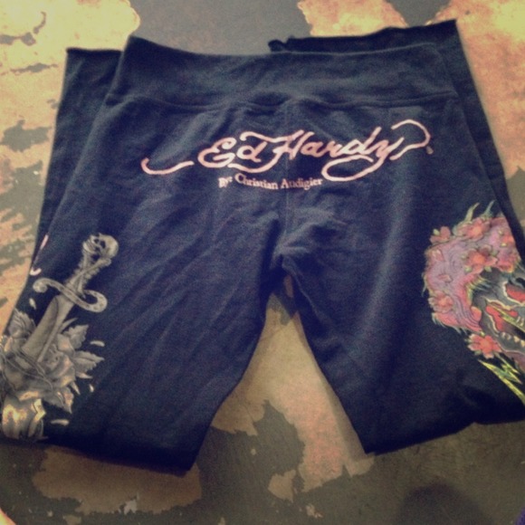 Ed hardy work out pants