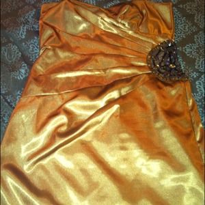 🚩BARGAIN!!!🚩 Bronze strapless dress