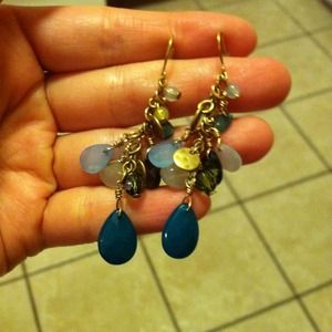 RL dangle boho style earrings