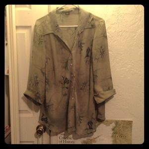 Gorgeous semi-sheer button down.