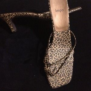 Leopard print sandals