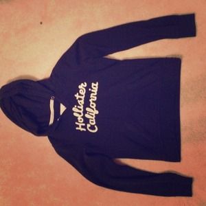 Navy blue Hollister hoodie