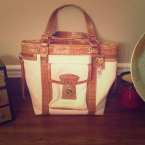 Genuine Coach canvas tote